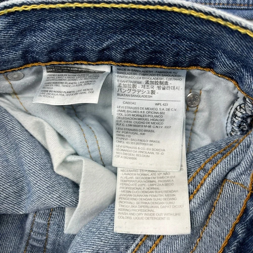 Levis 550 Relaxed Fit Tapered Leg Mens‎ Jeans Medium Wash Blue Size 34